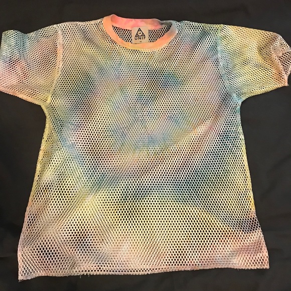 UNIF Relapse Tie Dye Mesh T-Shirt - Picture 2 of 11